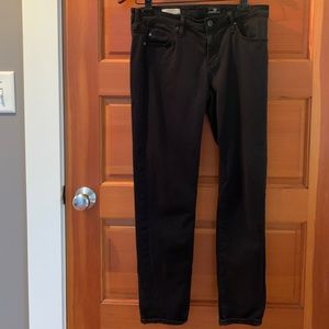 AG “Stevie” Slim Straight Ankle in Black